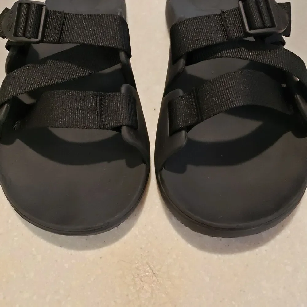 Chaco Chillos Slide Black/Black Comfort Sandal Men's US size 13
